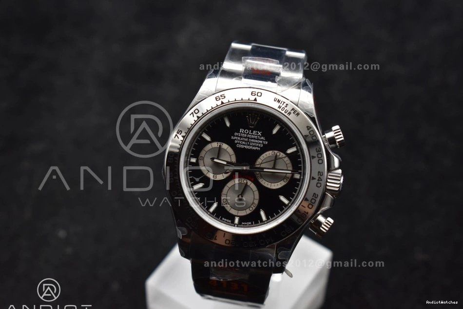 Best Classic V Edition 1:1 QF 794 Black Dial on 126509 Bracelet Silver Daytona SS SH4131 1115